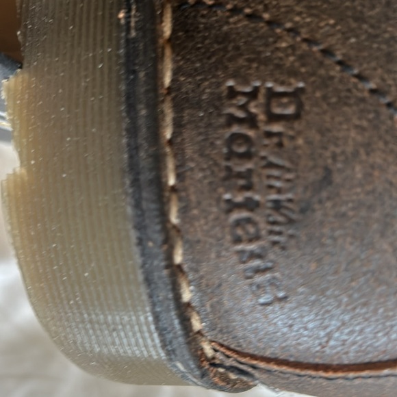 Doc Martin distress leather brown boots size 10 - Picture 8 of 8